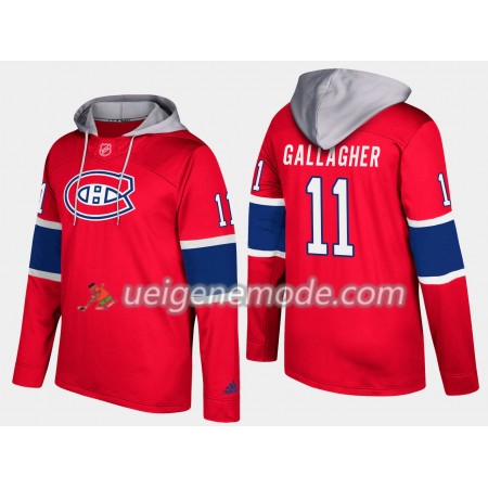 Herren Montreal Canadiens Brendan Gallagher 11 N001 Pullover Hooded Sweatshirt